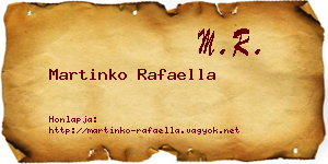 Martinko Rafaella névjegykártya